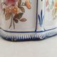 Earthenware box decoration of flowers Faience factory of Charolles