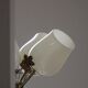 Five-branch brass and glass chandelier by Paavo Tynell for Idman OY Finland, 1940s.