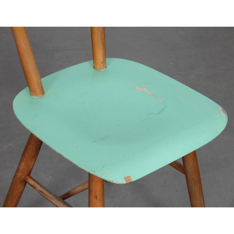 Vintage wooden chair produced by Ton, 1960s