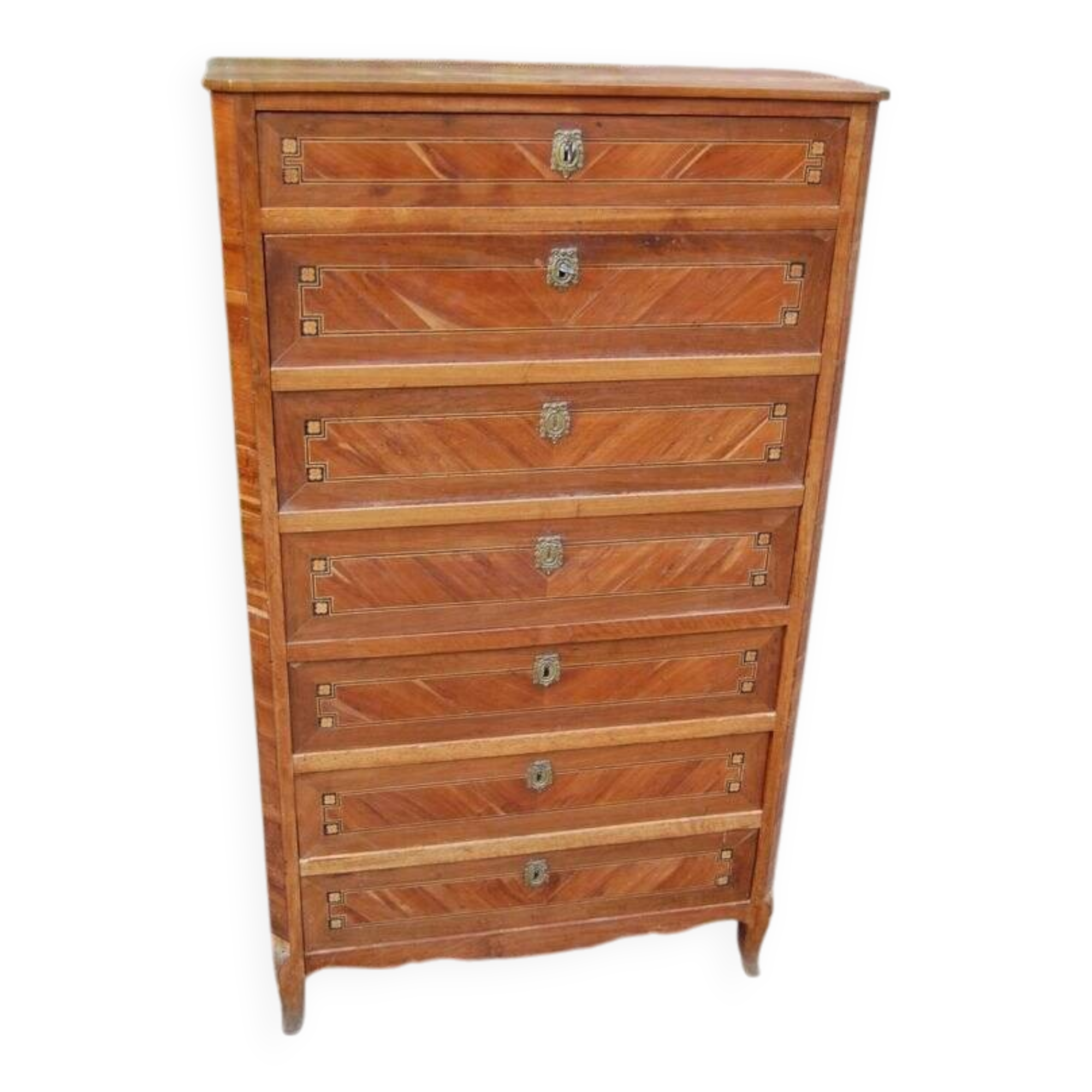 Louis XVI period walnut chest of drawers from the 18th century