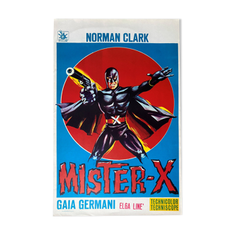 Original cinema poster '"Mister X" Superhero 36x55cm 1967