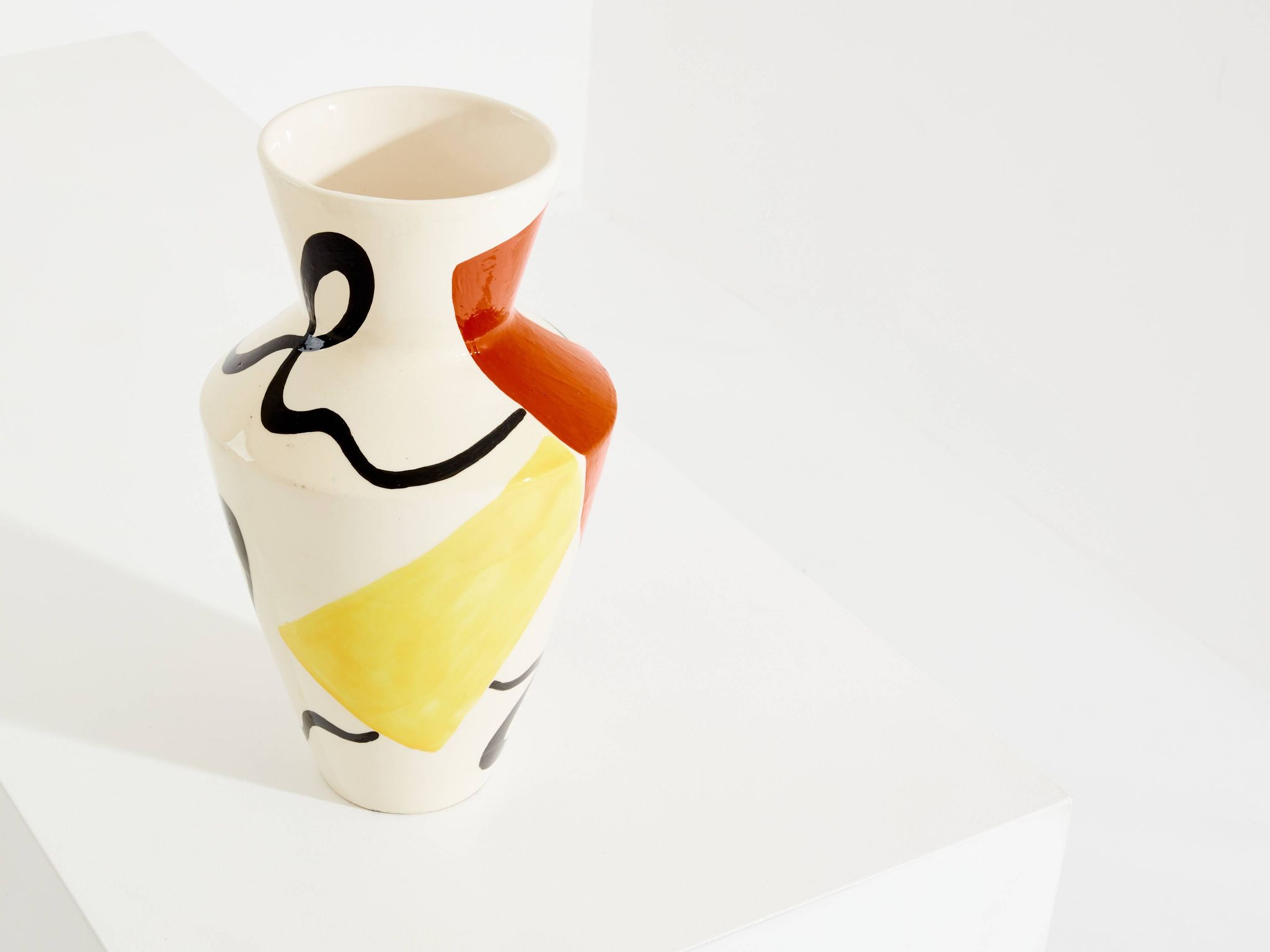 Vase en céramique émaillée signée Roland Brice vers 1950
