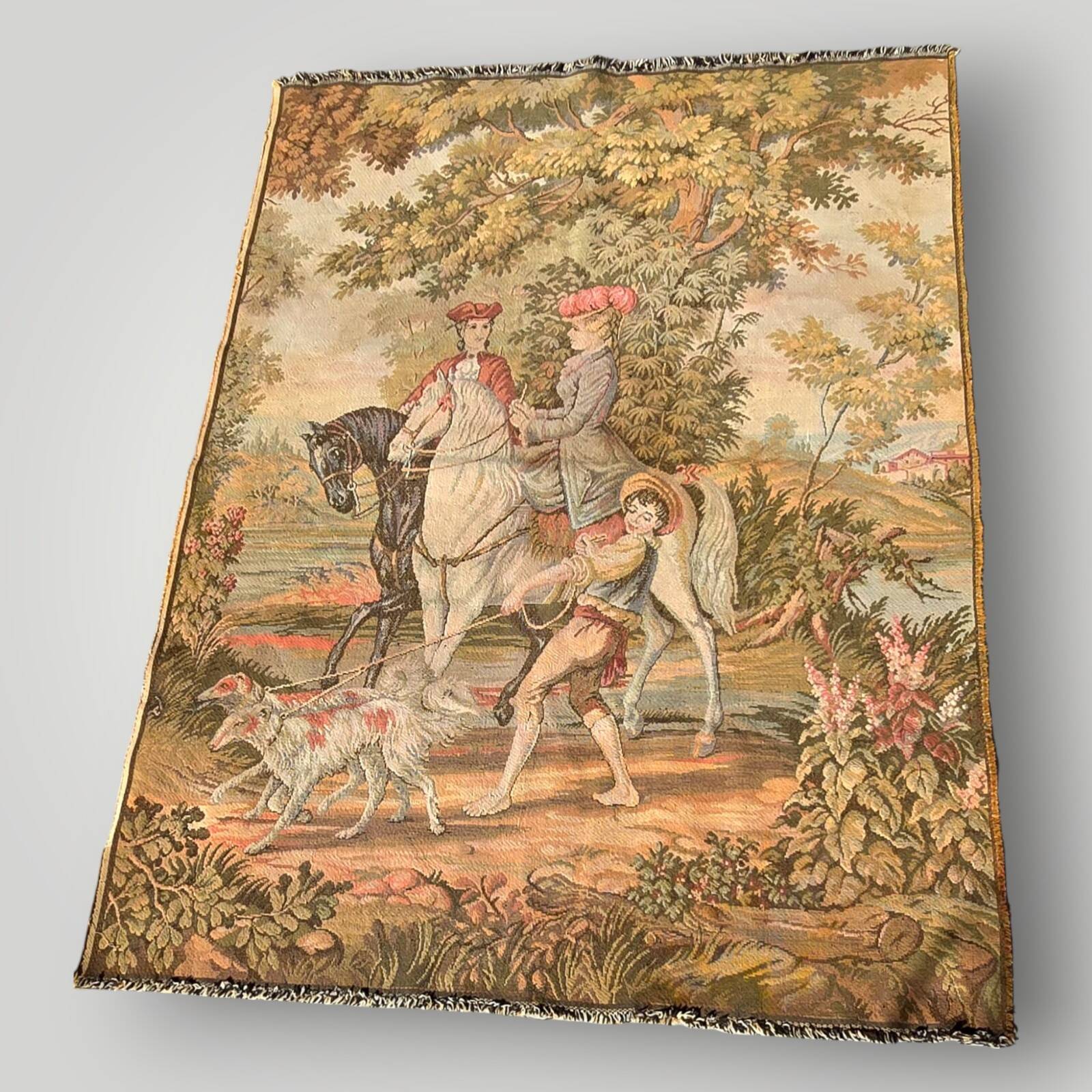 Vintage jacquard wall tapestry