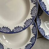 Set of 6 "Capri" plates Digoin Sarreguemines