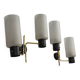 Pair of wall sconces 1950s style Arlus Lunel