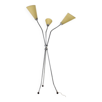 1960s Chrome Plated Floor Lamp, Czechoslovakia