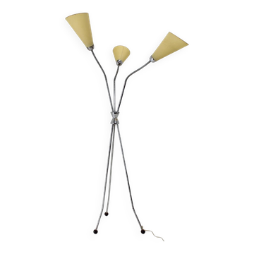 1960s Chrome Plated Floor Lamp, Czechoslovakia