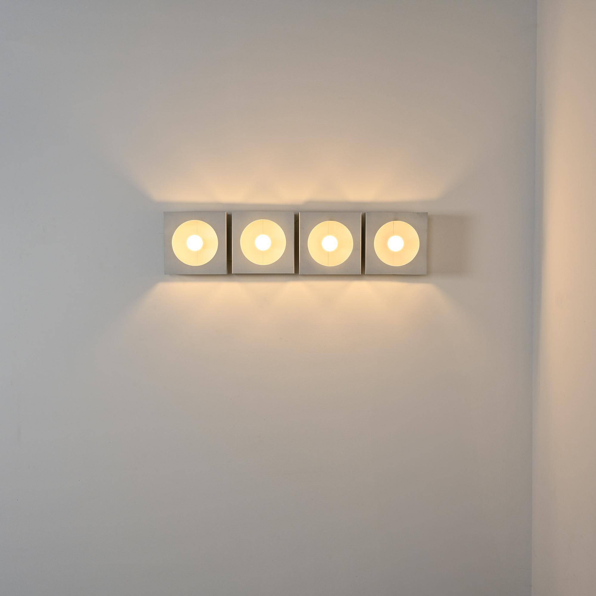 Set of 4 wall lights 2091 by Guy Bertrand for Disderot, circa 1965.