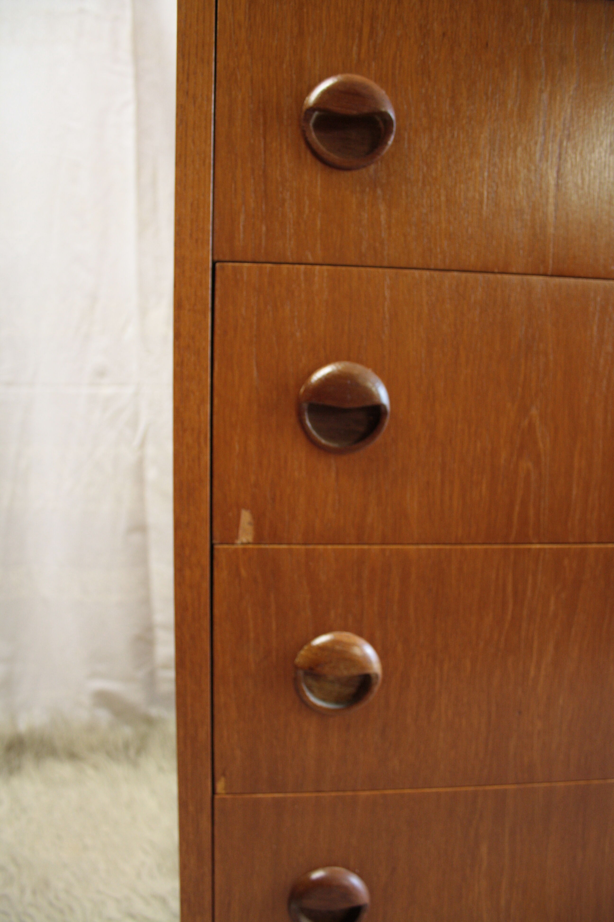 Scandinavian teak dresser and storage, 60's