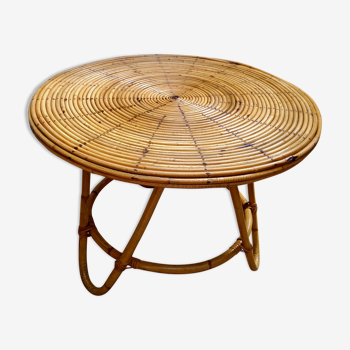 Rattan coffee table 1950