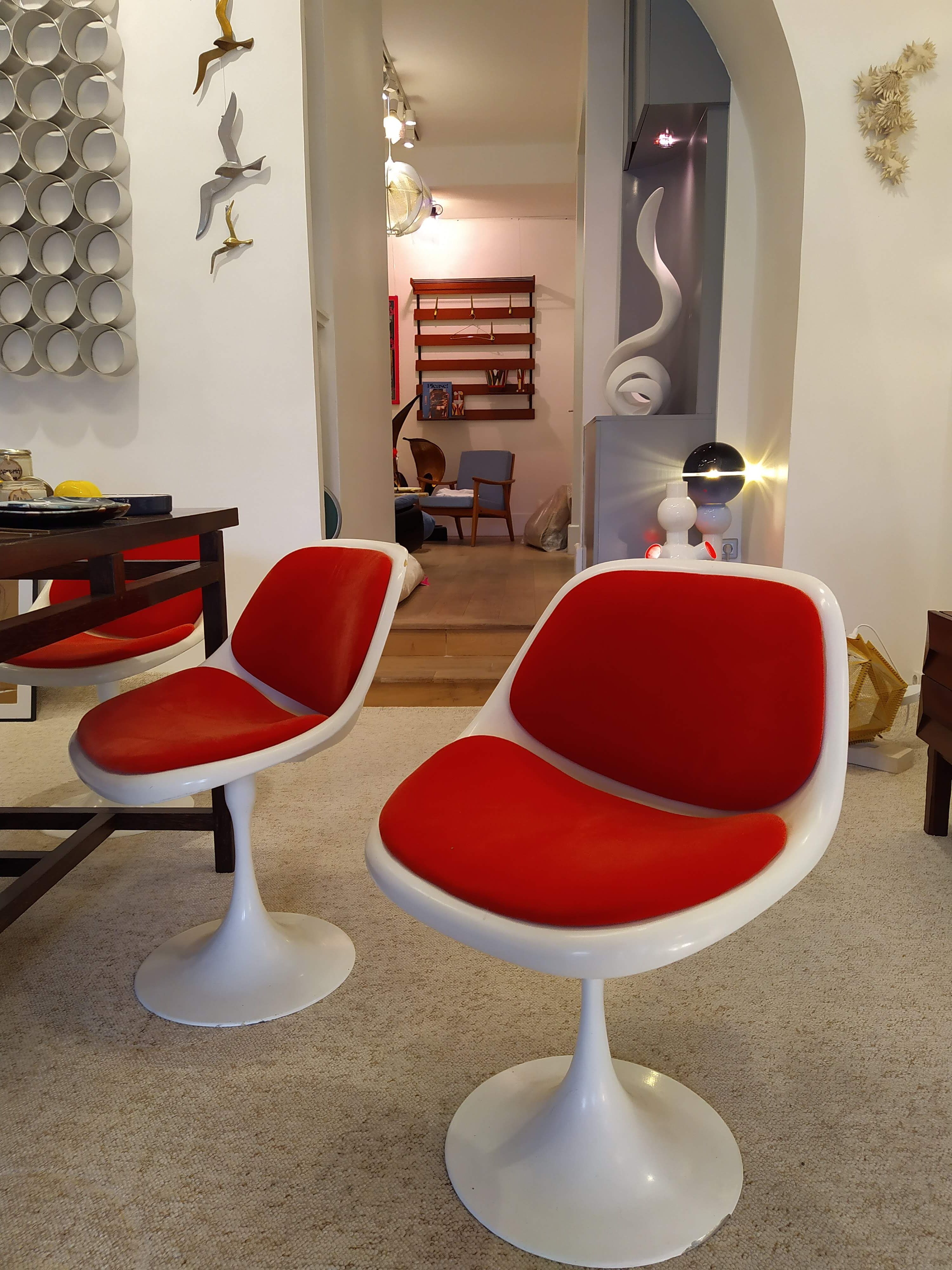 6 tulip chairs from the 70s6