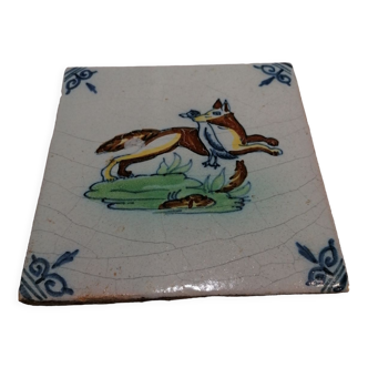 Old 18th century Delft tile