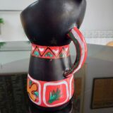 Polychrome pitcher Gabriel Fourmaintraux (1886-1984). 20cm