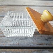 Ramequin chiseled glass