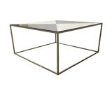 Vintage black and white geometric coffee table