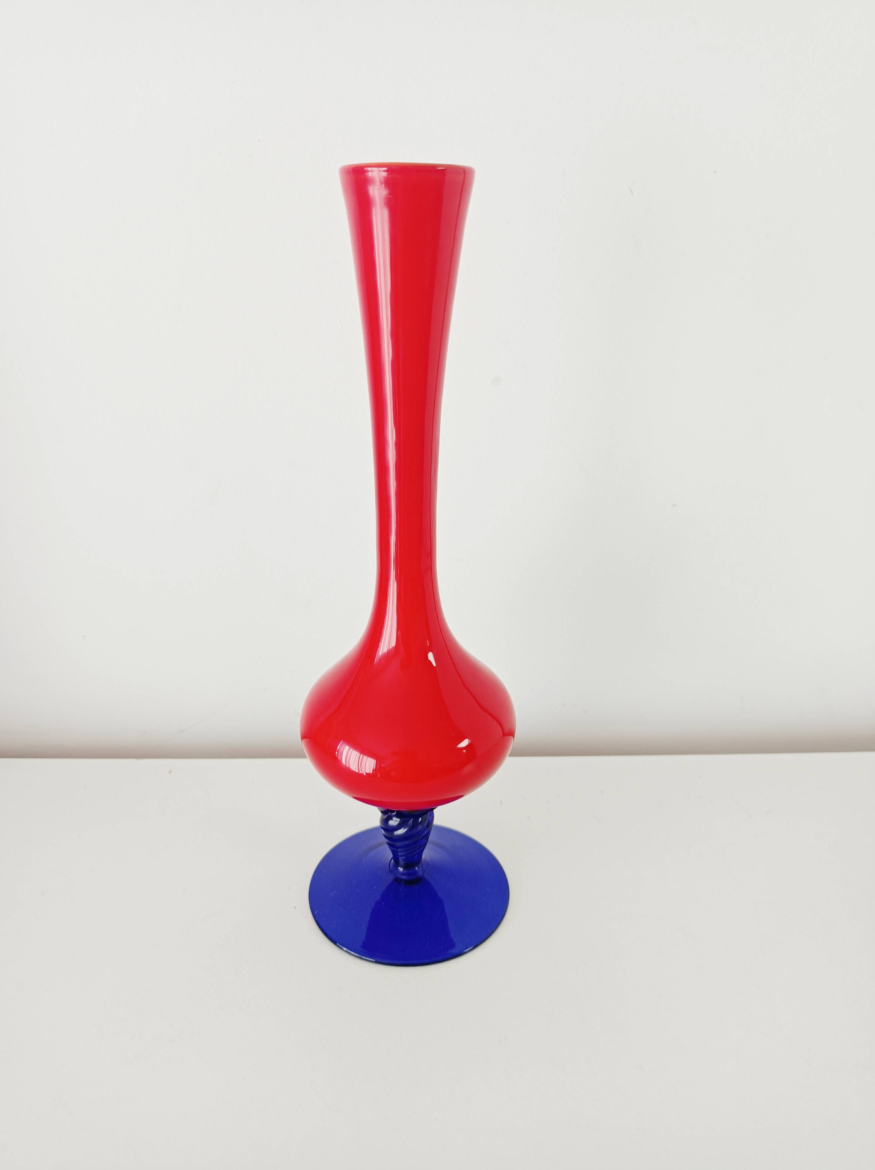 opaline single-flower vase