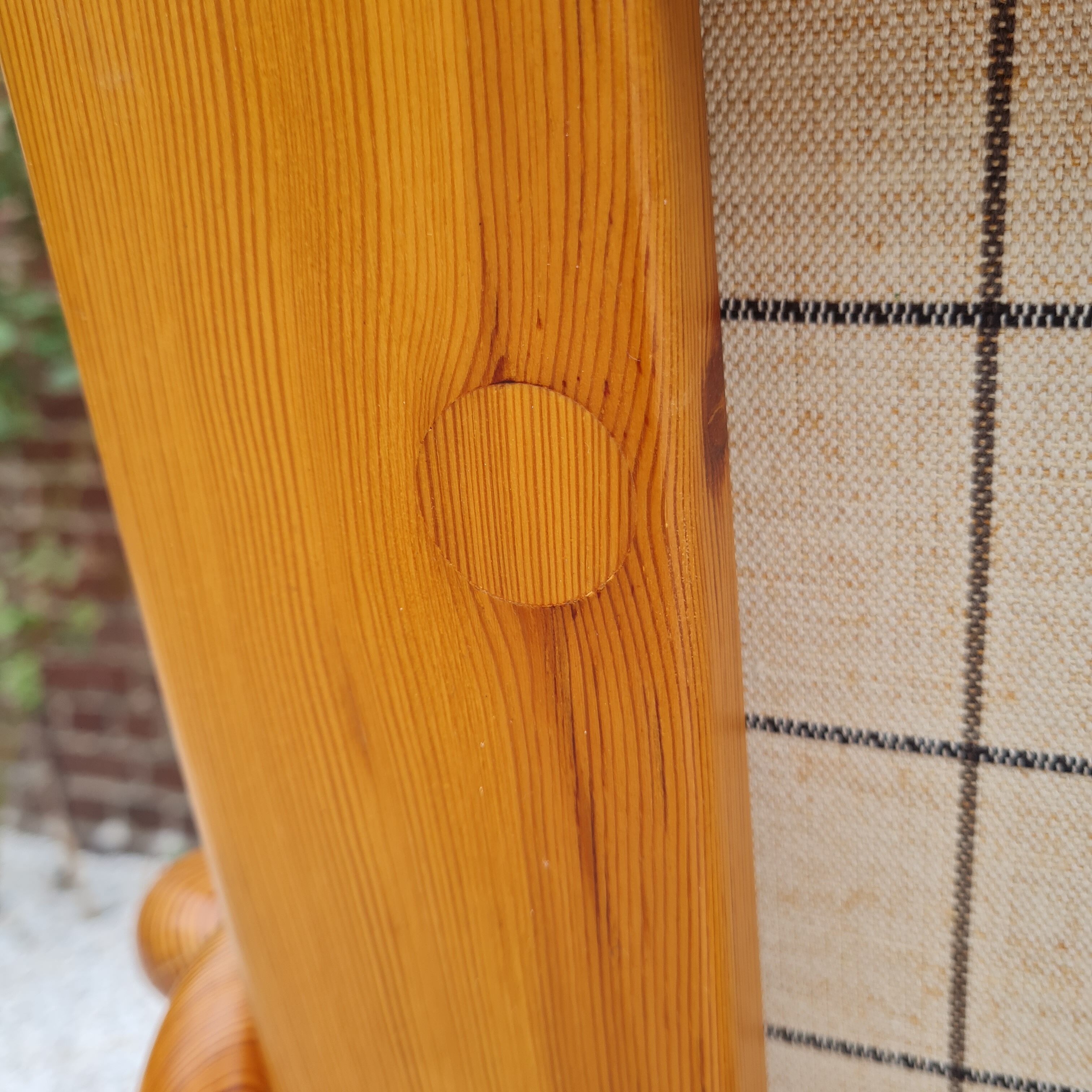 Fauteuil suédois en pin 1970