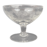 Set of 7 crystal champagne glasses