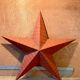 Amish stars red 74cm