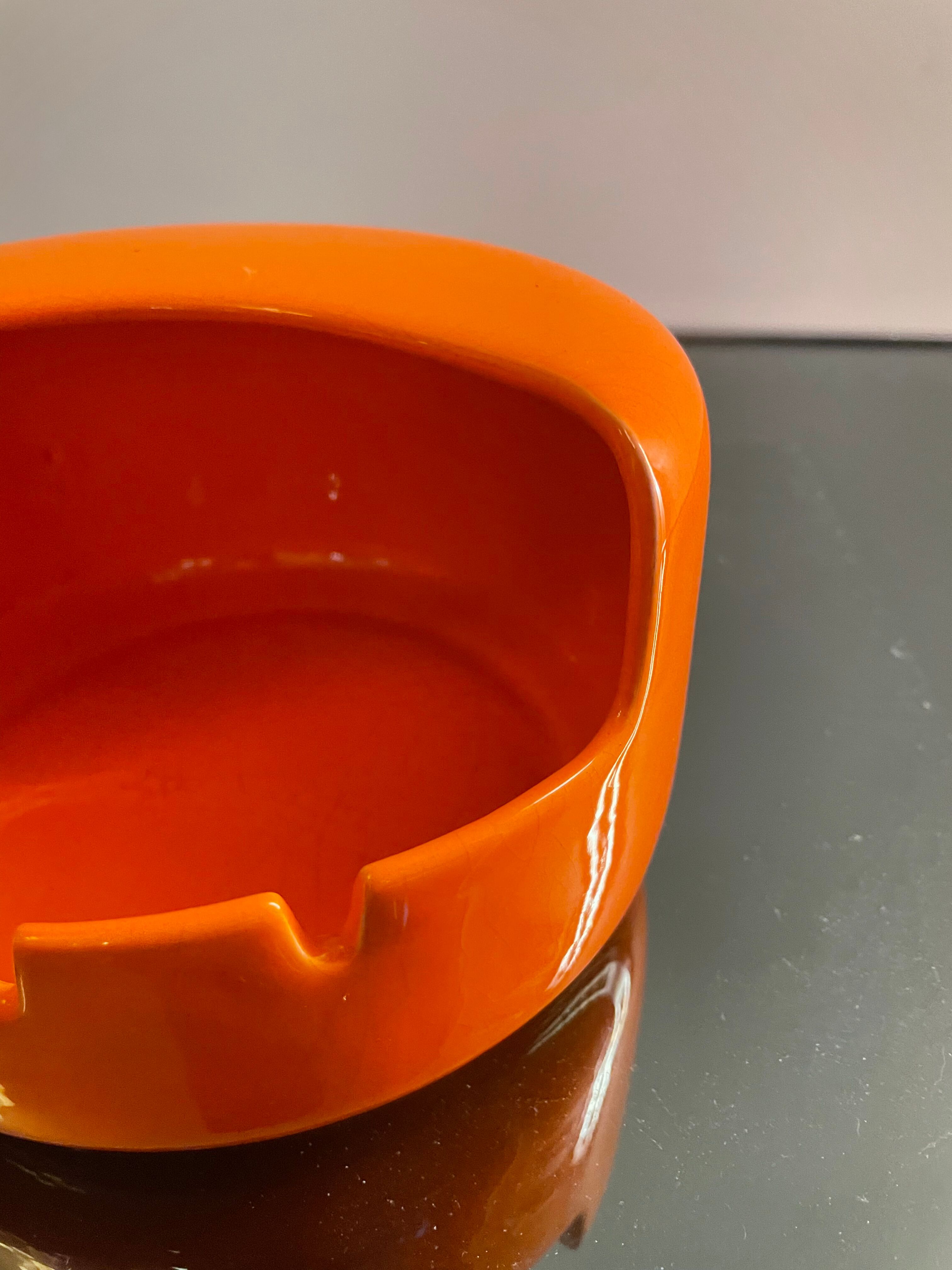 Ceramic ashtray Pino Spagnolo for Sicart, 1970s
