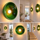 Grande applique ou suspension verte zellige
