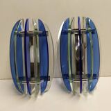 Two Veca wall lights, Italy, 1970s.