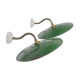 Duo d'appliques en tôle émaillée