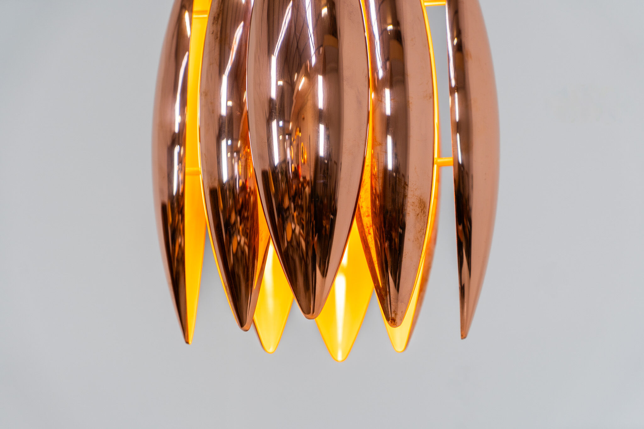 Copper “Kastor” pendant by Jo Hammerborg
