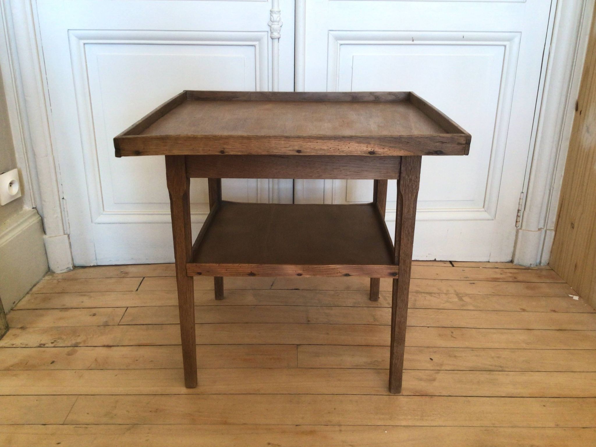 Table basse ancienne 2 plateaux