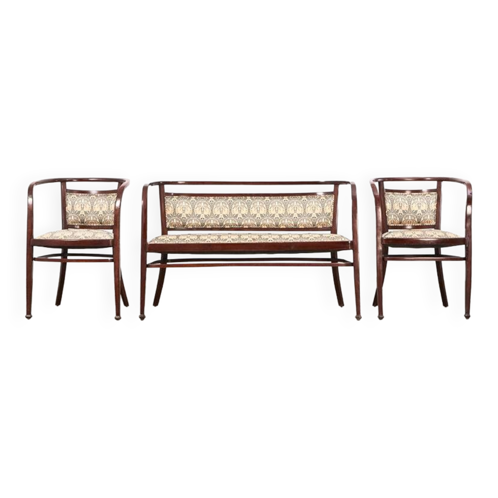 Otto Wagner Wiener Secession Seating Set for Mundus Austria 1903