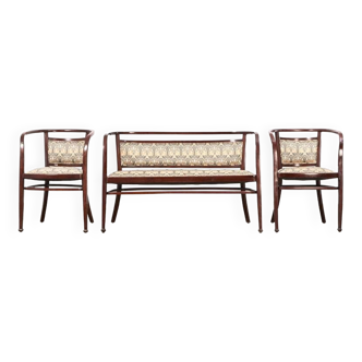 Otto Wagner Wiener Secession Seating Set for Mundus Austria 1903