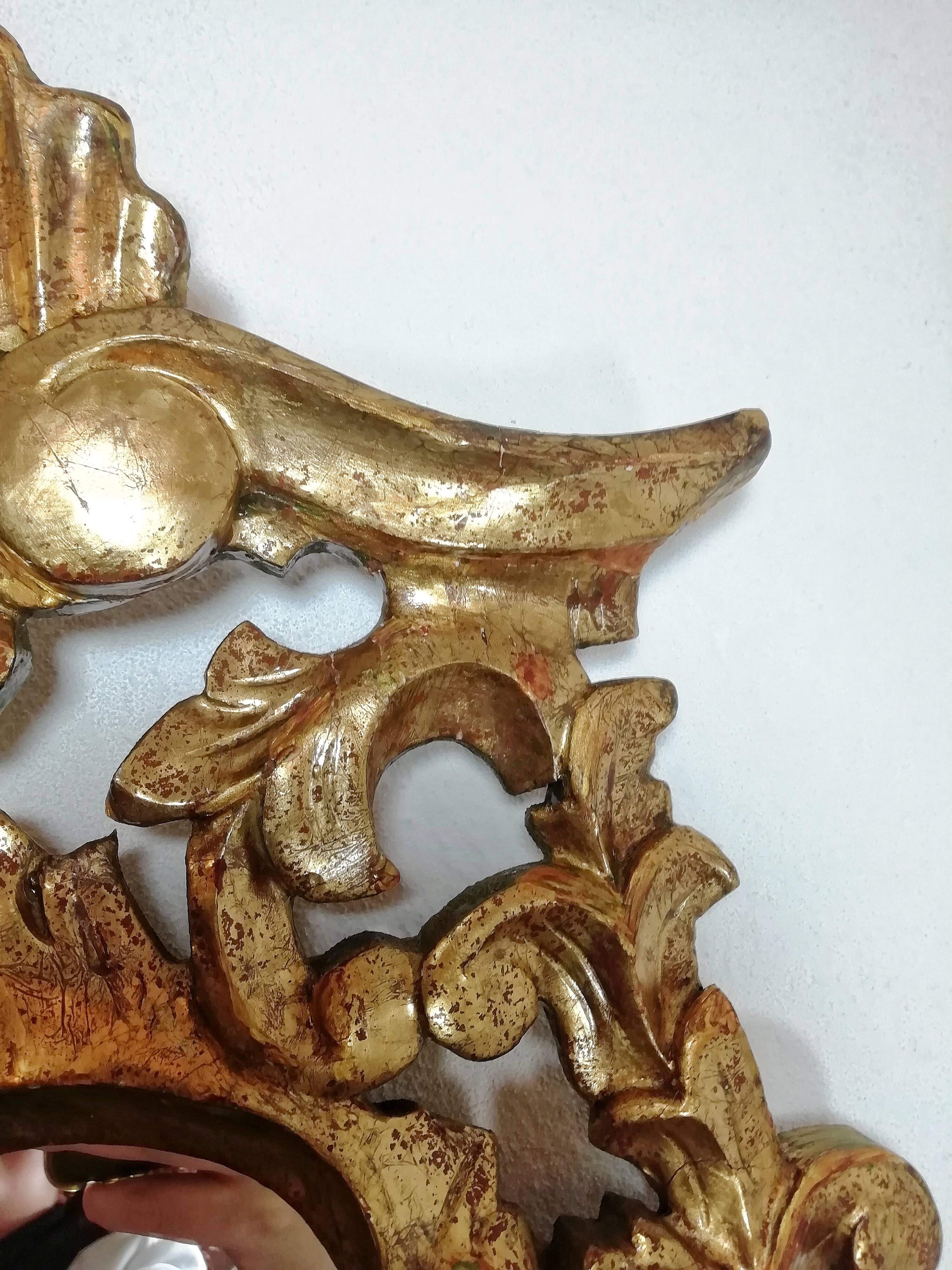 Spanish baroque mirror - 57x34cm