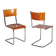 Bauhaus Chairs in Beech and Chromed Steel, Czech, 1930s, Set of 2