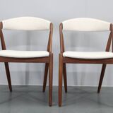1960s Kai Kristiansen Set of Four Restored Teak Dining Chairs