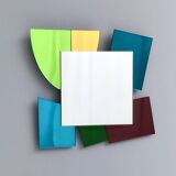 Colored Mirror with Irregular Shape in the style of Ettore Sottsass, Italy
