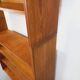 Large vintage oak wood bookcase shelf from the 50s 60s