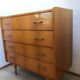 Beautiful 60s honey chest of drawers in a beautiful state