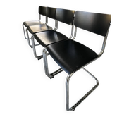 Magnificent set of 4 s43 thonet chairs.
