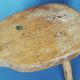 Tabouret de cordonnier vintage en bois massif et métal années 50/60