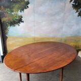 Étonnante table ovale en chêne XIX ème