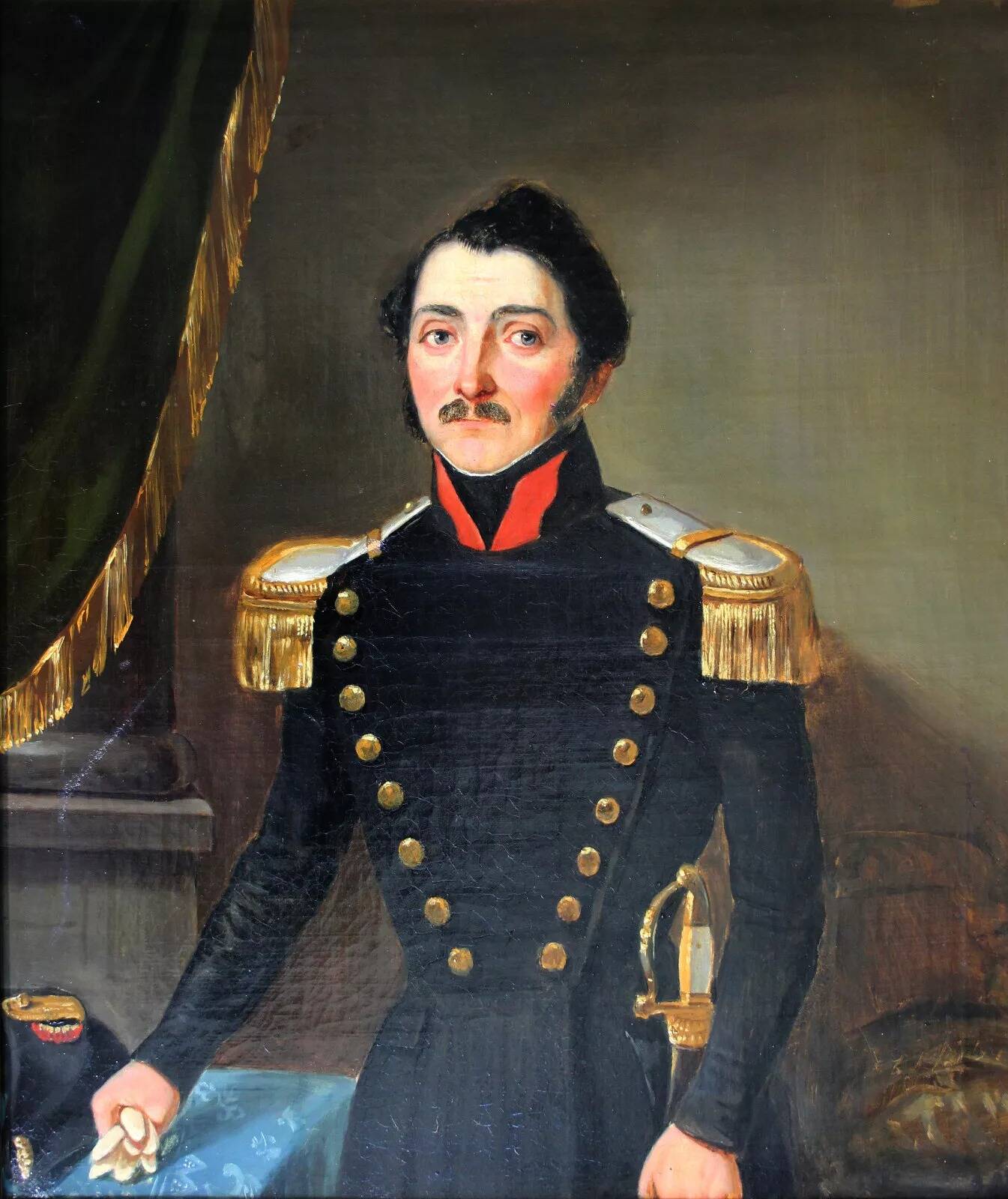Portrait d'un officier du début du XIXe siècle