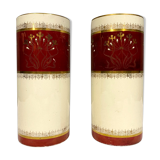 Keller and Guerin Lunéville pair of vases porcelain scroll circa 1930