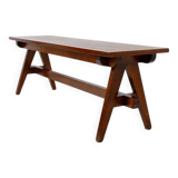 Vintage Solid Wood Coffee table with compass feet