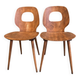 Pair of Baumann Eye Model Chairs 1950/60