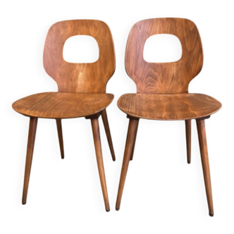 Pair of Baumann Eye Model Chairs 1950/60