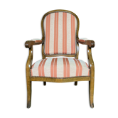 Fauteuil Voltaire en noyer