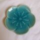 Turquoise flower jewelry storage cup stamped LBMDJ