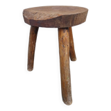 Wooden farm stool