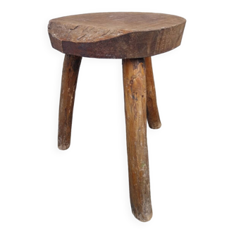 Wooden farm stool