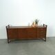 Hout met bamboe dressoir met lades vintage